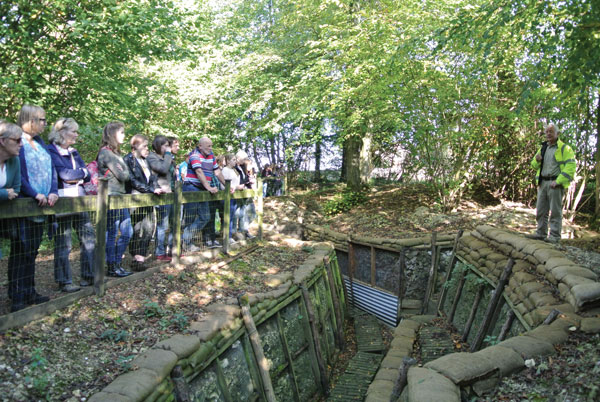 Thiepval Wood visited by students and teachers as part of the ‘First World War Centenary Battlefields Tour Programme’