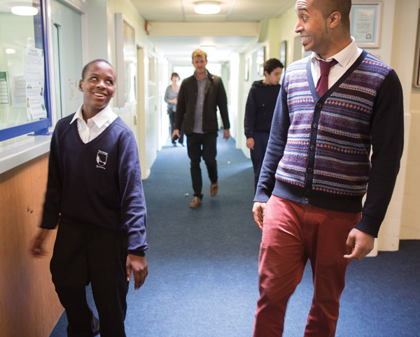 Job, Year 10 with his Learning Guide and Opening Minds Leader, Oliver Dunn