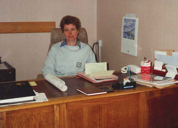 Newly arrived headteacher at Monks’ Dyke School, 1994