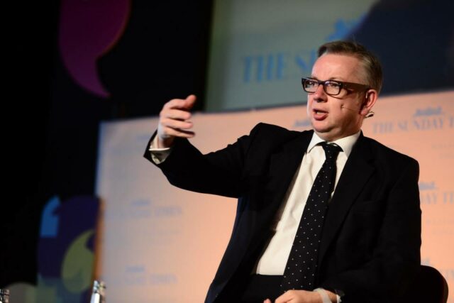 Former education secretary Michael Gove MP speaking at the Festival of Education 2014. 