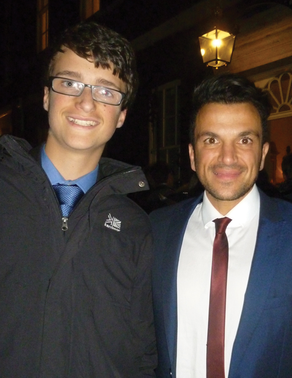 Adam meets with Peter Andre