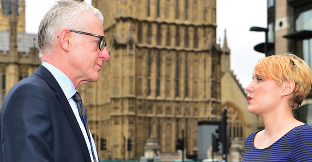 MP Norman Lamb interviewed by Schools Week reporter Sophie Scott