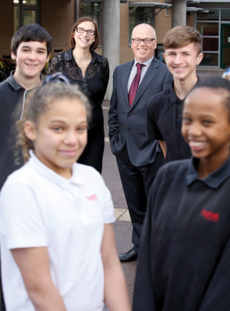 Tapton School co-headteachers David Dennis and Claire Tasker