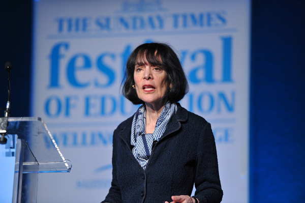 Speaking at the Festival of Education