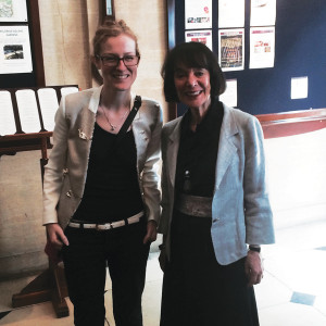 Carol Dweck with  Schools Week editor  Laura McInerney