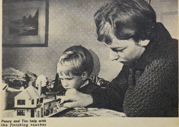 Tim as a child, as featured in the TV Times with older sister Penny