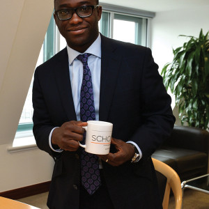 Sam with his Schools Week mug