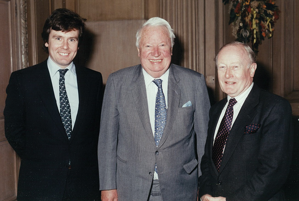 With Ted Heath and Giles Shaw in 1994