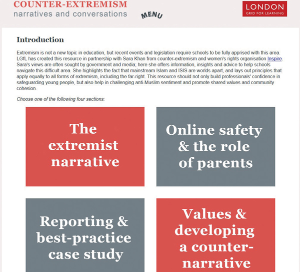 The counter extremism site