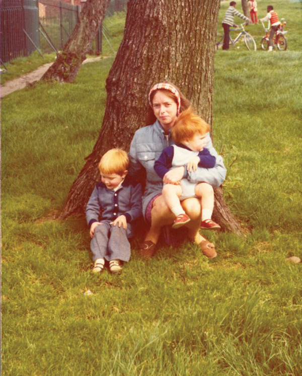 David with mum and younger brother