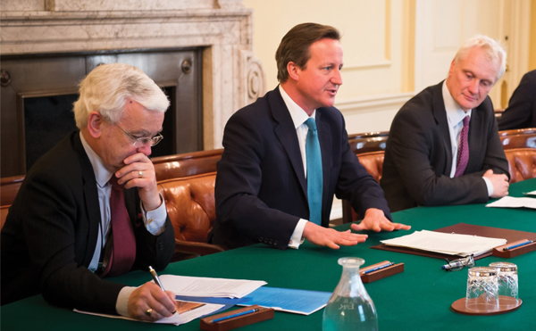 From left: Martin Vickers, MP, David Cameron and Graham Stuart