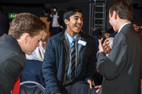 Zunair Sheikh from Bishop Challoner Boys School during the Borough Enterprise Challenge