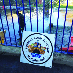 Flooding at Burnley Road Academy