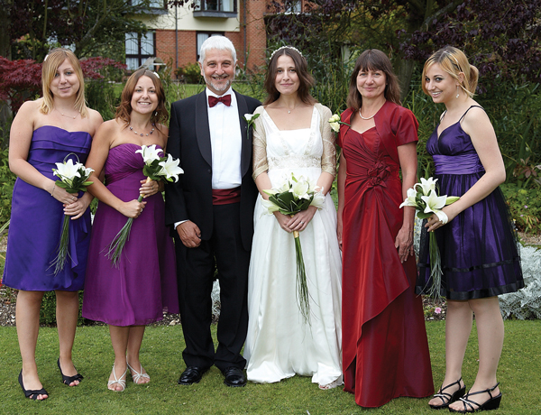 From left: Charlotte, Katya, Brian, Rebecca, Eva (wife), Natalie