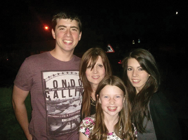 Fiona and her children, Zac, Taylor and Paloma