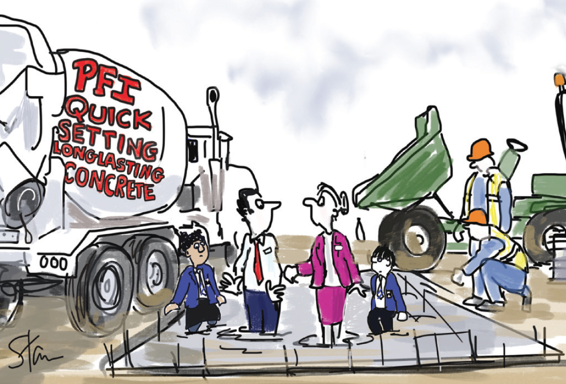 PFI concrete cartoon