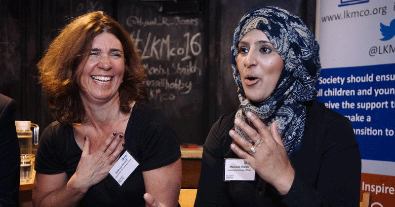 Rebecca Parrett, left, and Mashuda Shaikh