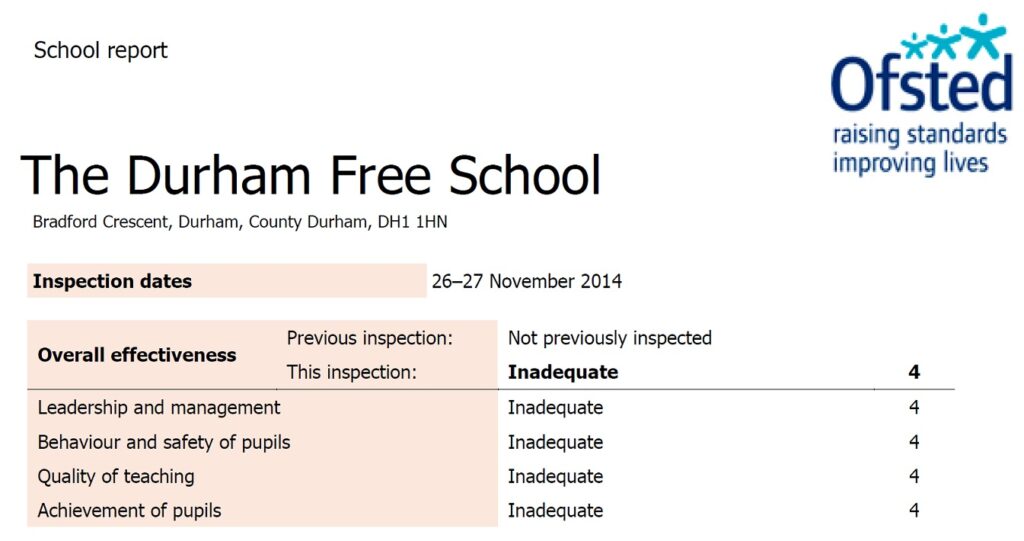Durham Free School Ofsted | Schools Week