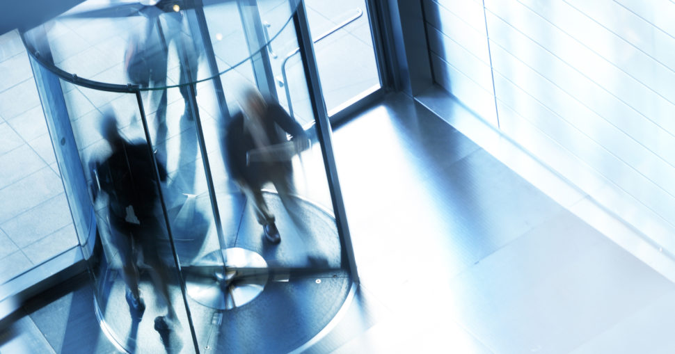 Revolving Door At Entrance To Office Building | Schools Week
