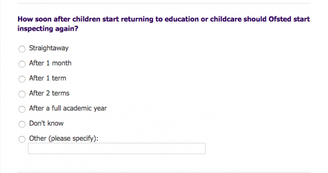 Ofsted Halts Survey Asking Parents When Inspections Should Restart