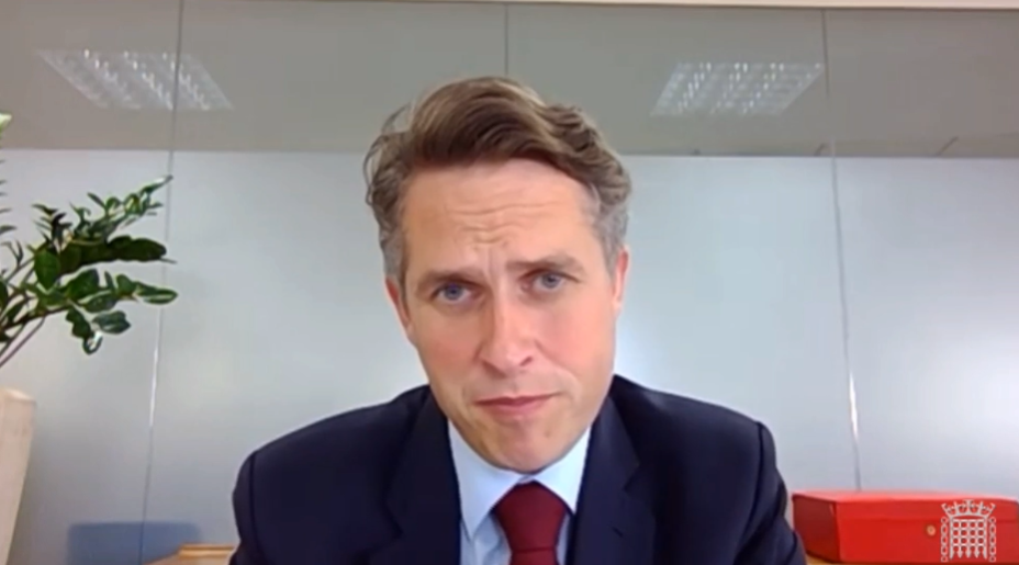 Gavin Williamson ESC | Schools Week 2022 exams Williamson Covid