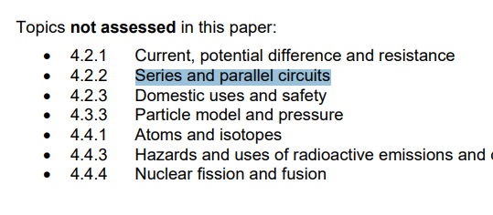 GCSE physics