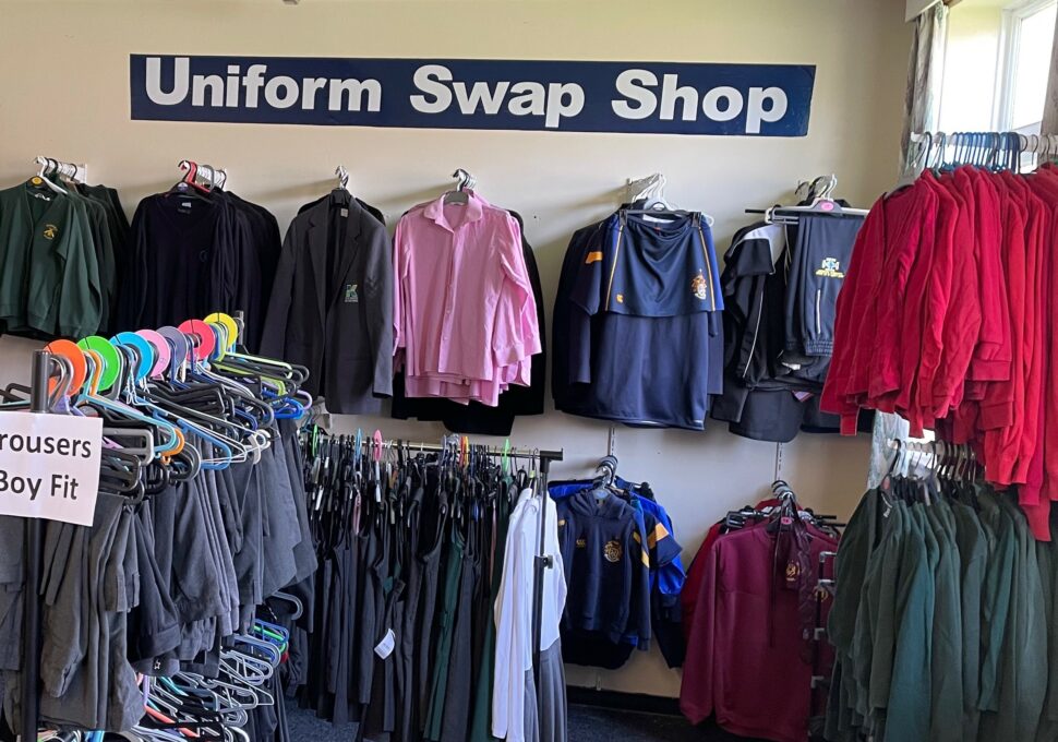 The uniform swap shop, which stocks everything from school blazers to PE kits (Photo: supplied)