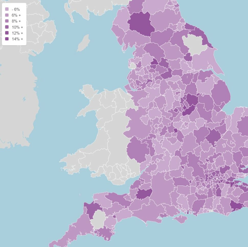 The rate of secondary teachers leaving the state-funded sector by local authority area