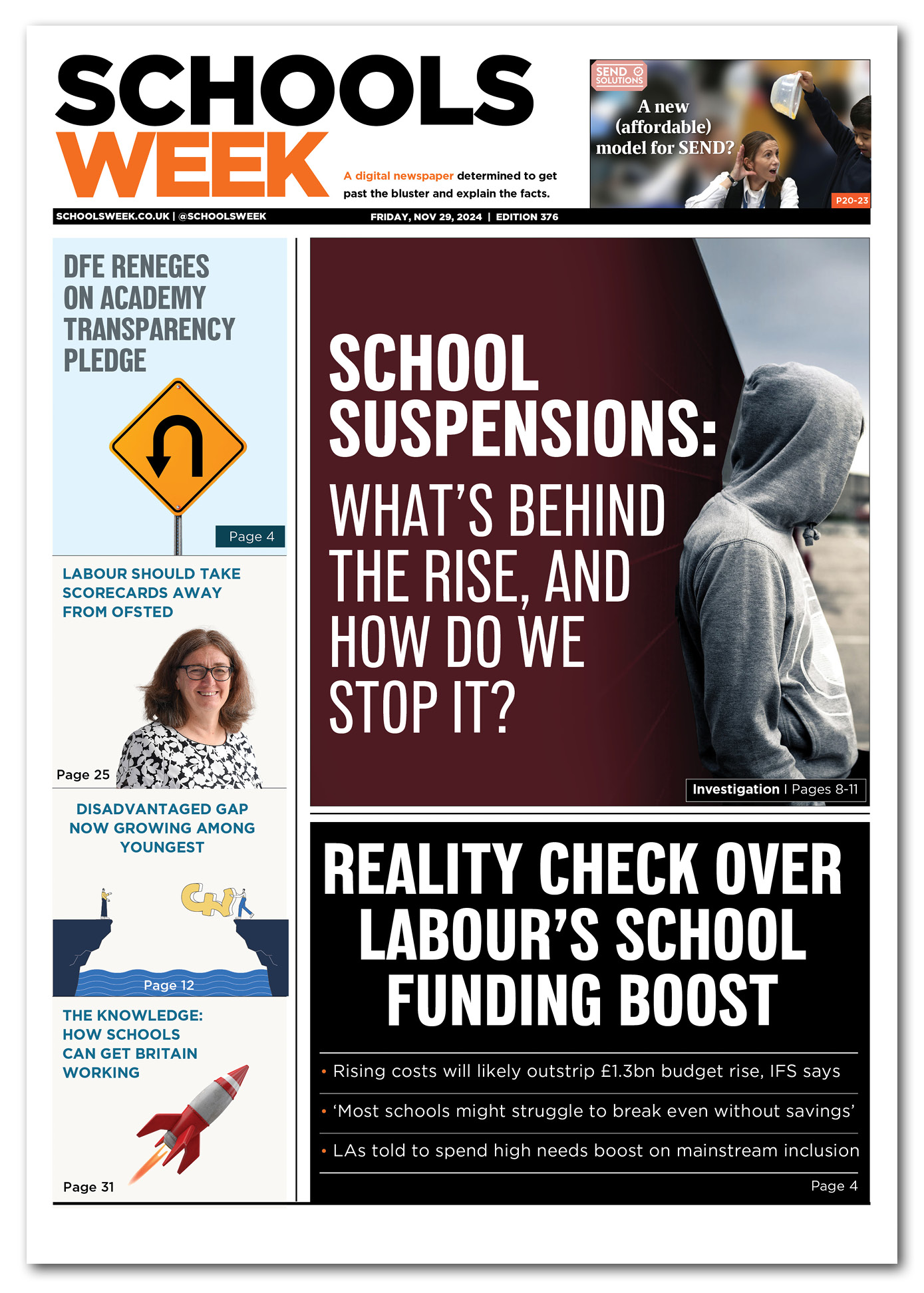 Send Writing Area Edition 376 | Schools Week